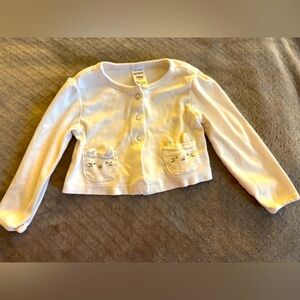 Carter's White Bunny 🐰 Cotton Sweater